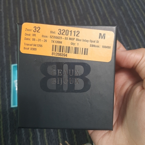 Mother of Pearl and Opal Sterling Silver Set - Starfish Design - Picture 6 of 9